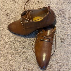 Elegant Brown Leather Men's Shoes
